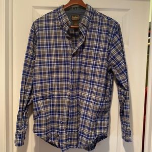Casual plaid button down shirt